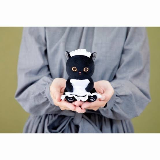 Mofusand|鲨鱼猫黑白女仆风挂件|約H115×W85×D100mm
