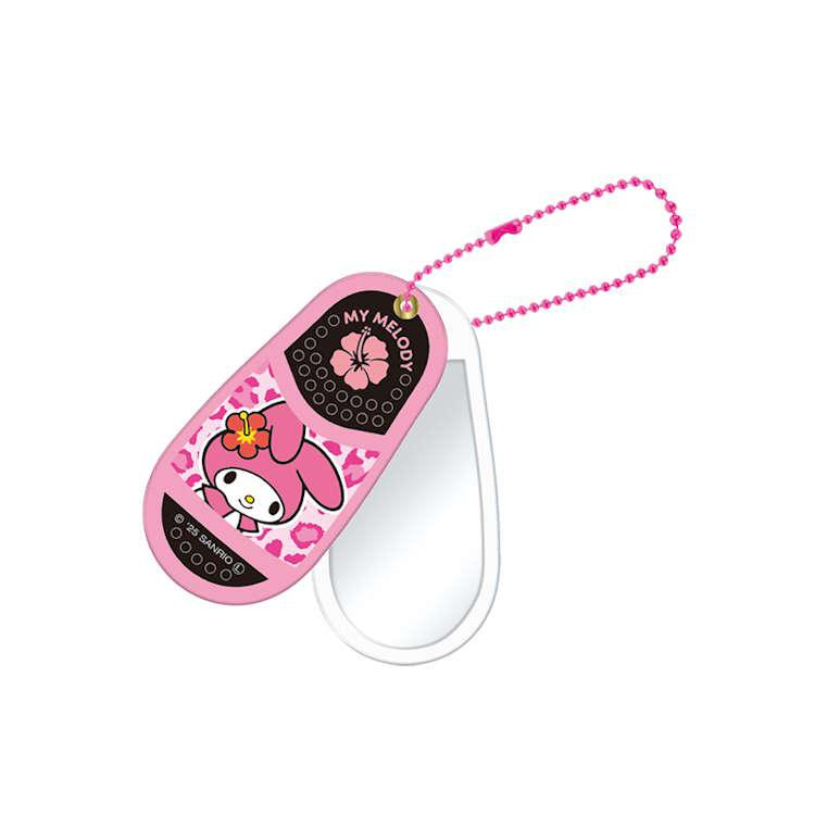 Sanrio|Sandal-Style Sliding Mirror Keychain/Keyring|H85 x W42mmapprox.
