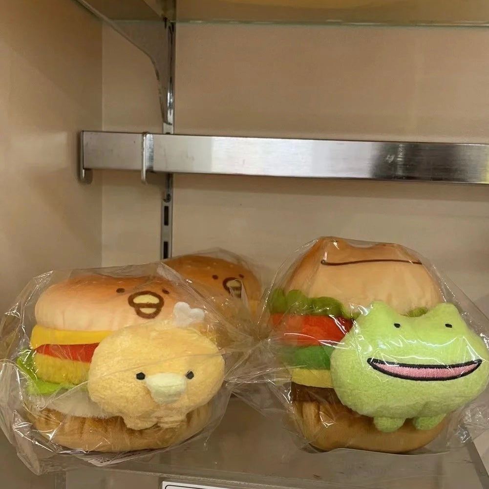 Sanx|跳跳青蛙老师汉堡玩偶/捏捏有声音|约110×90×115mm