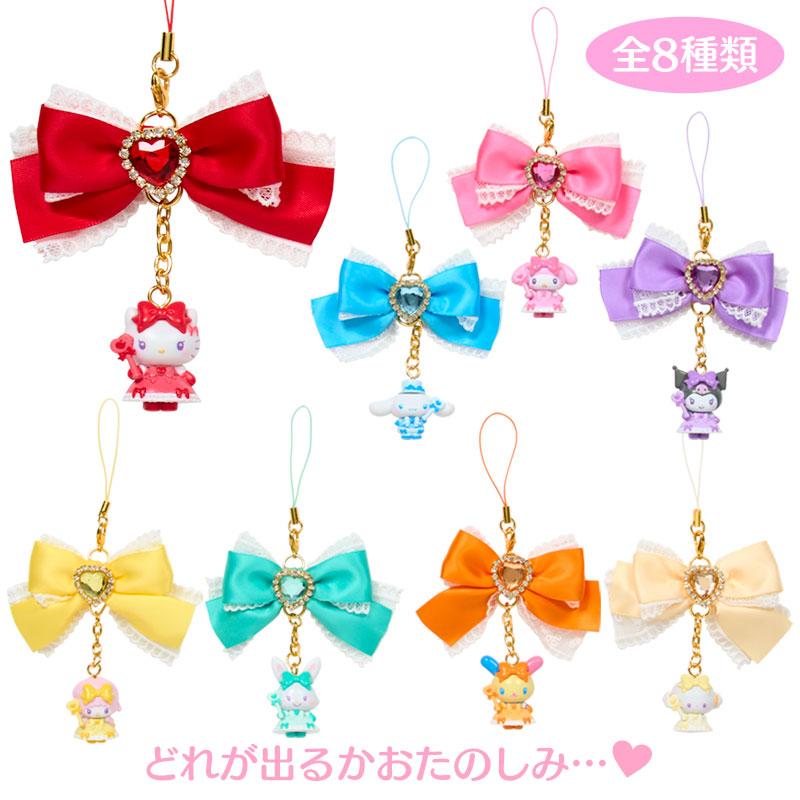 Sanrio|Idol Colorful Dress Ribbon Swinging Characters Mascot Strap mystery bag/blind box/All 8 types|1pcs