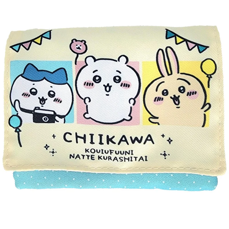 Chiikawa 吉伊卡哇|可勾夹式收纳包/外出便携包/可别在衣服上|約H120×W143mm