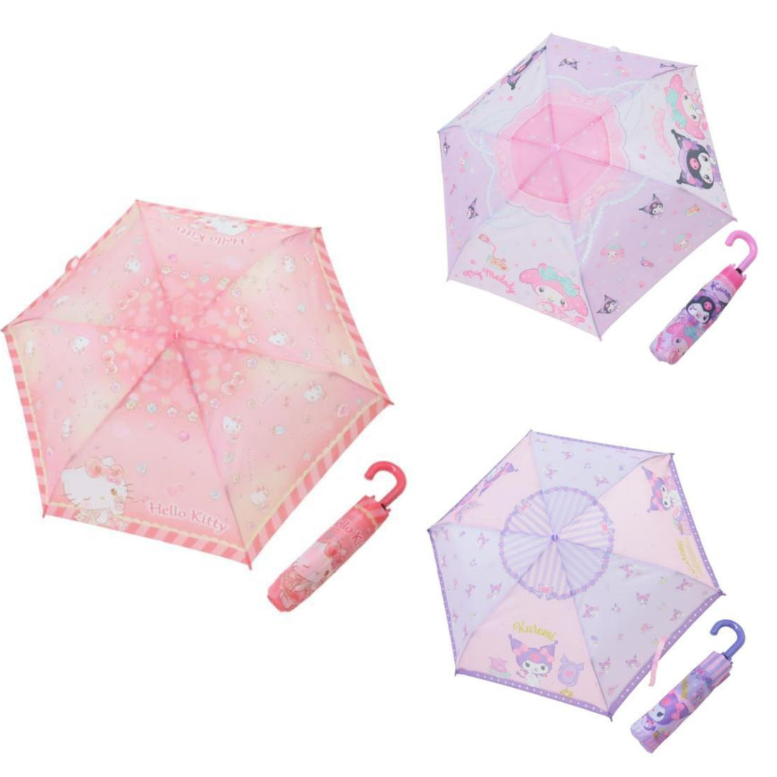 Sanrio|Pastel Dream Folding Umbrella|530mm approx.