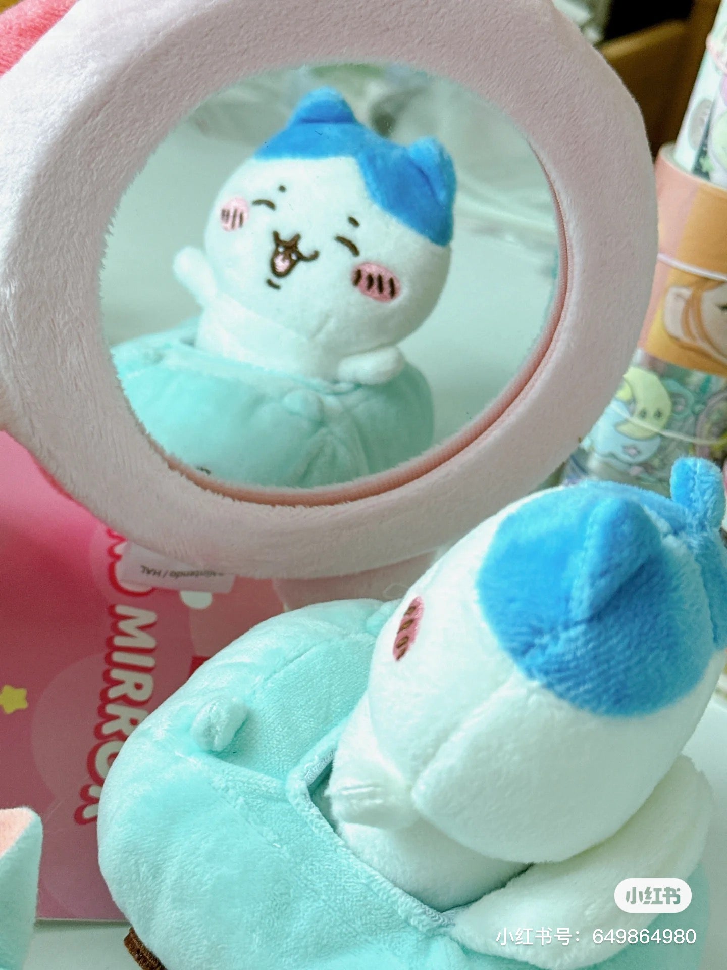 Kirby星之卡比|萌萌大脸便携手持镜|约H248×W173×D35mm