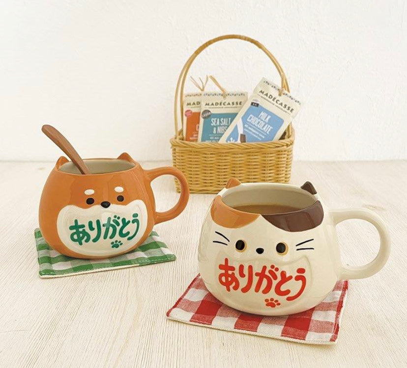 【new】Decole|超可爱Arigato感谢/感恩寓意马克杯/水杯/咖啡杯|200ml