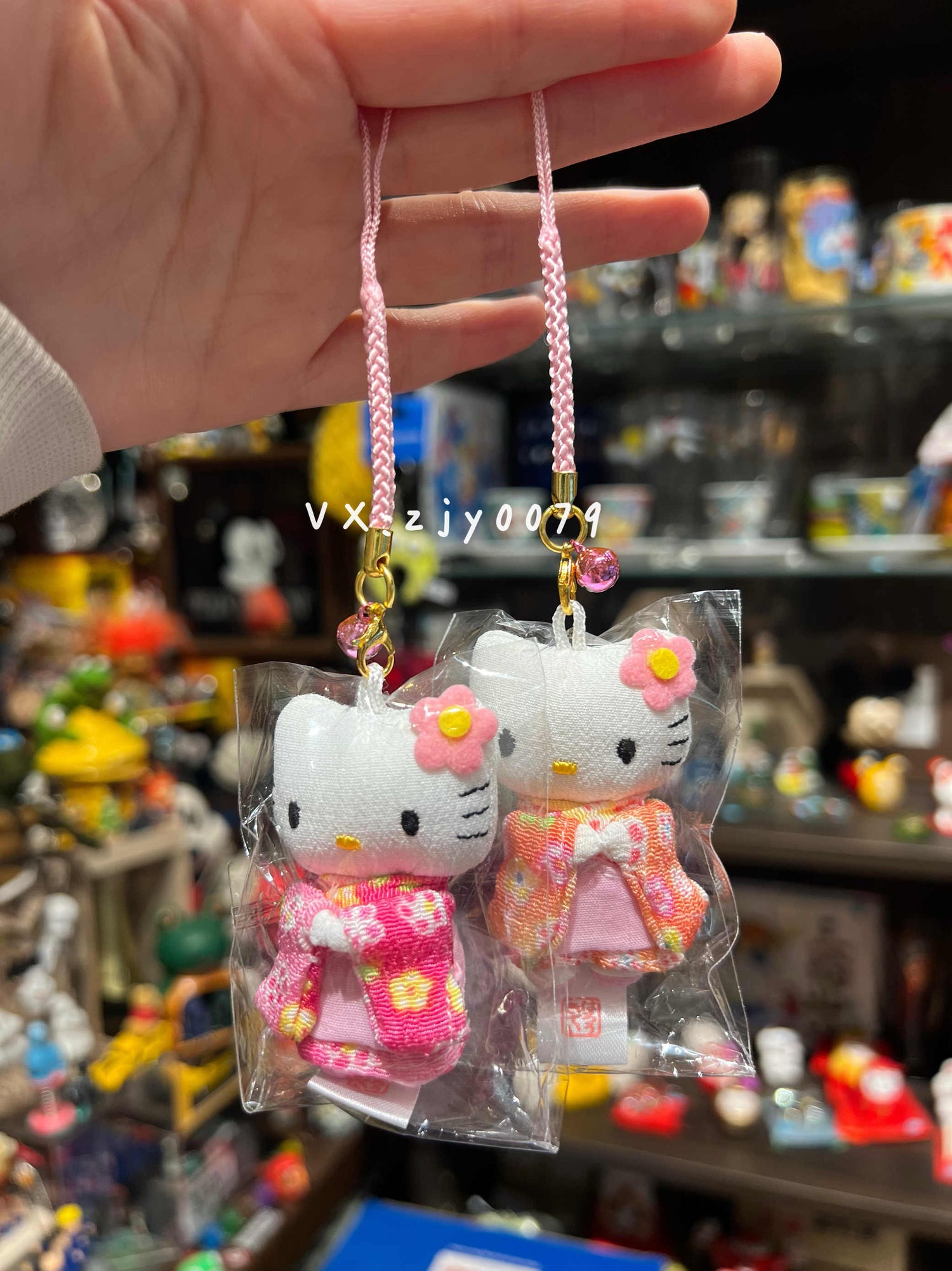Hello kitty|Sakura Kimono mini Phone Charm /Plush Keychain