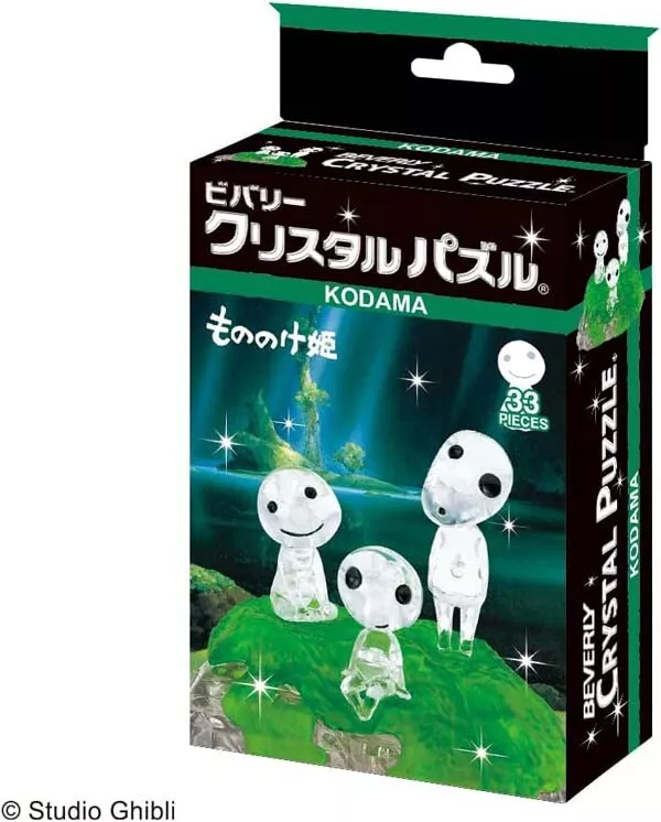 My neighbor totoro|Beverly Crystal 3D Puzzle Ghibli Princess Mononoke Kodama|95 x 175 x 48 mm approx.