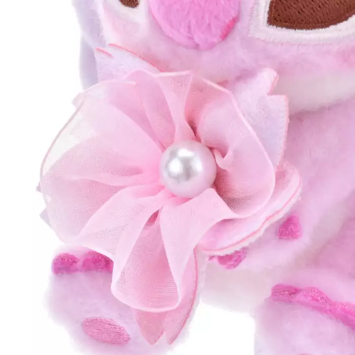 Disney迪士尼|Cherry Blossom Sakura 2025Collection Mascot Keychain 东迪2025年限定樱花粉坐姿可爱角色毛绒玩偶钥匙扣挂件/包挂/樱花造型钥匙圈| 约高 12 x 宽 10 x 深 12.5 (cm)