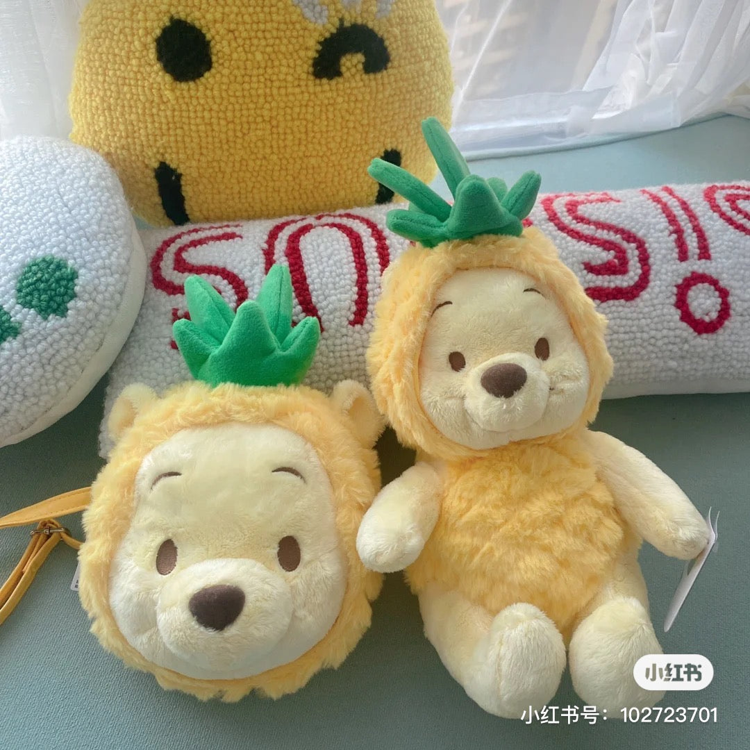 Disney SH|winnie the pooh超柔软mochi菠萝噗噗全系列