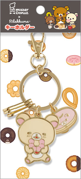 Rilakkuma|Mister Donut Mascot Smart Keychain|165×75mm approx.