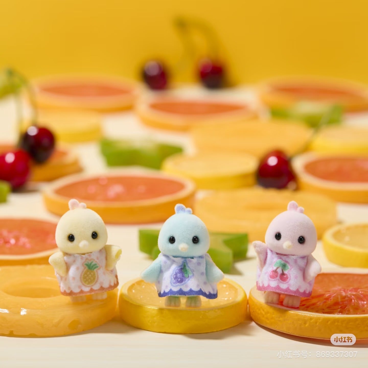 【limit 1】SylvanianFamilies|Citrus Bird Family Set