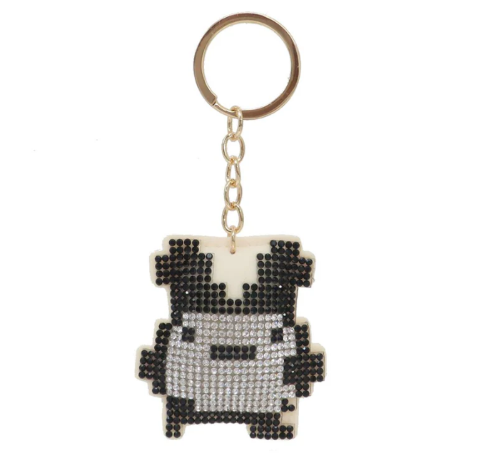 Tamagotchi|Rhinestone Keychain/Keyring|50 x 60 x 20mm approx.