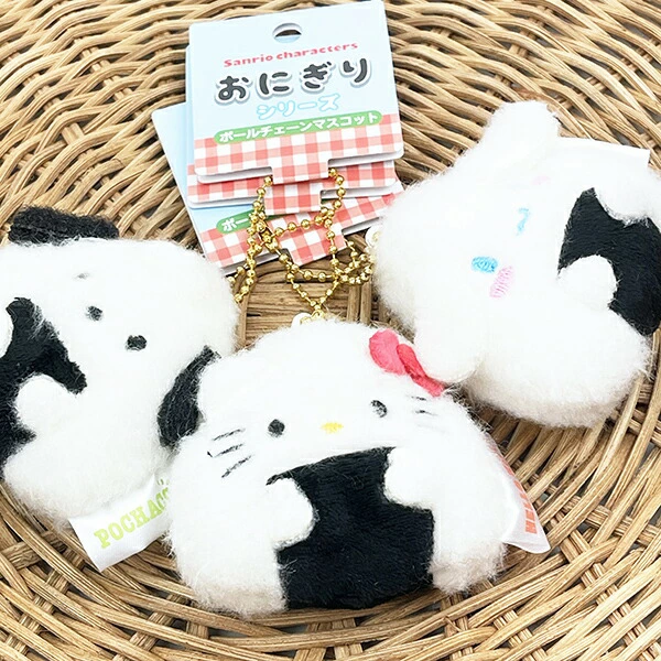 Sanrio|Onigiri Series Ball Chain Mascot Holder /Plush Keychain|65×74×3mm approx.