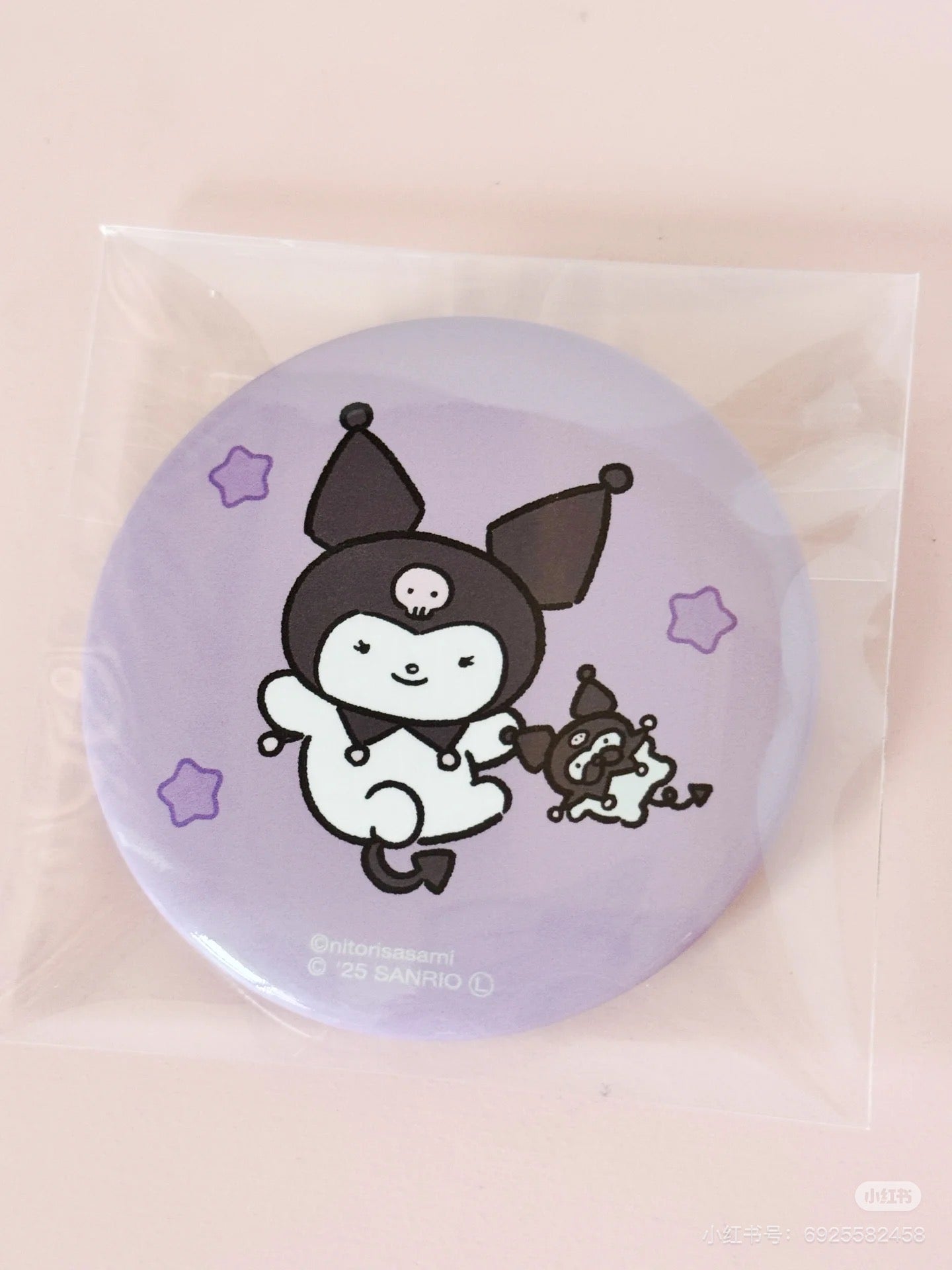 Sanrio|White Tiger and Black Tiger Prawn Character Can Badge mystery bag/blind box/All 9 types|1pcs