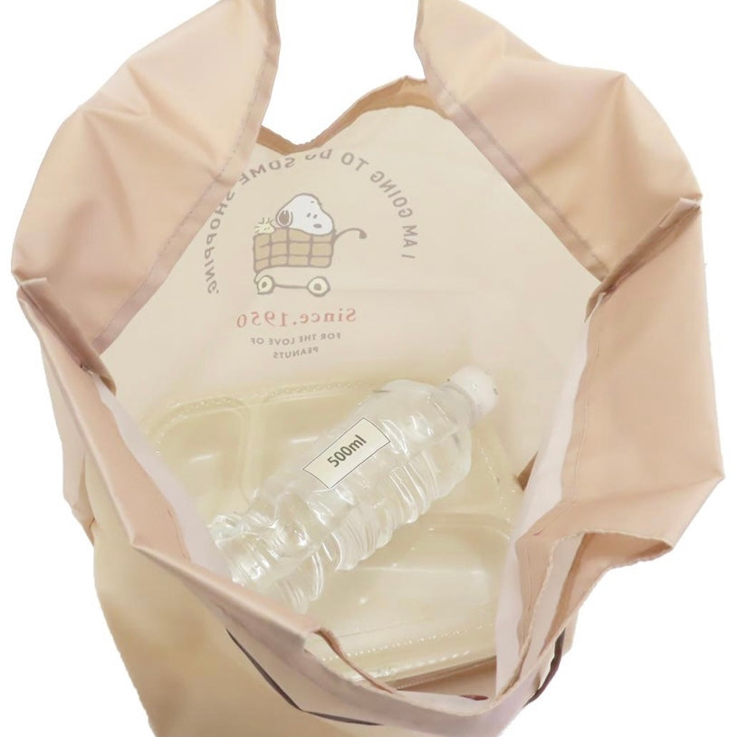 Snoopy|超可爱防水便携可折叠午餐袋|约230×270×190mm