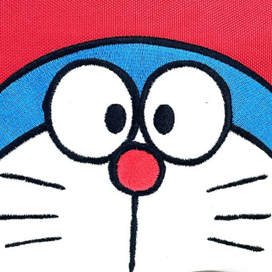 Doraemon哆啦A梦|机器猫精致刺绣大脸图案化妆包/收纳包/porch|约19cm×5cm×3cm