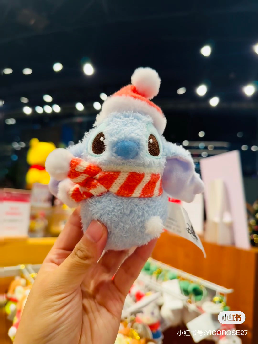 Disney迪士尼|Plush Mascot Keychain / Snowmen Christmas 2024东迪冬日圣诞限定雪人雪球系列可爱角色毛绒玩偶挂件/包挂/圣诞树装饰|约16.5×7.5×6cm