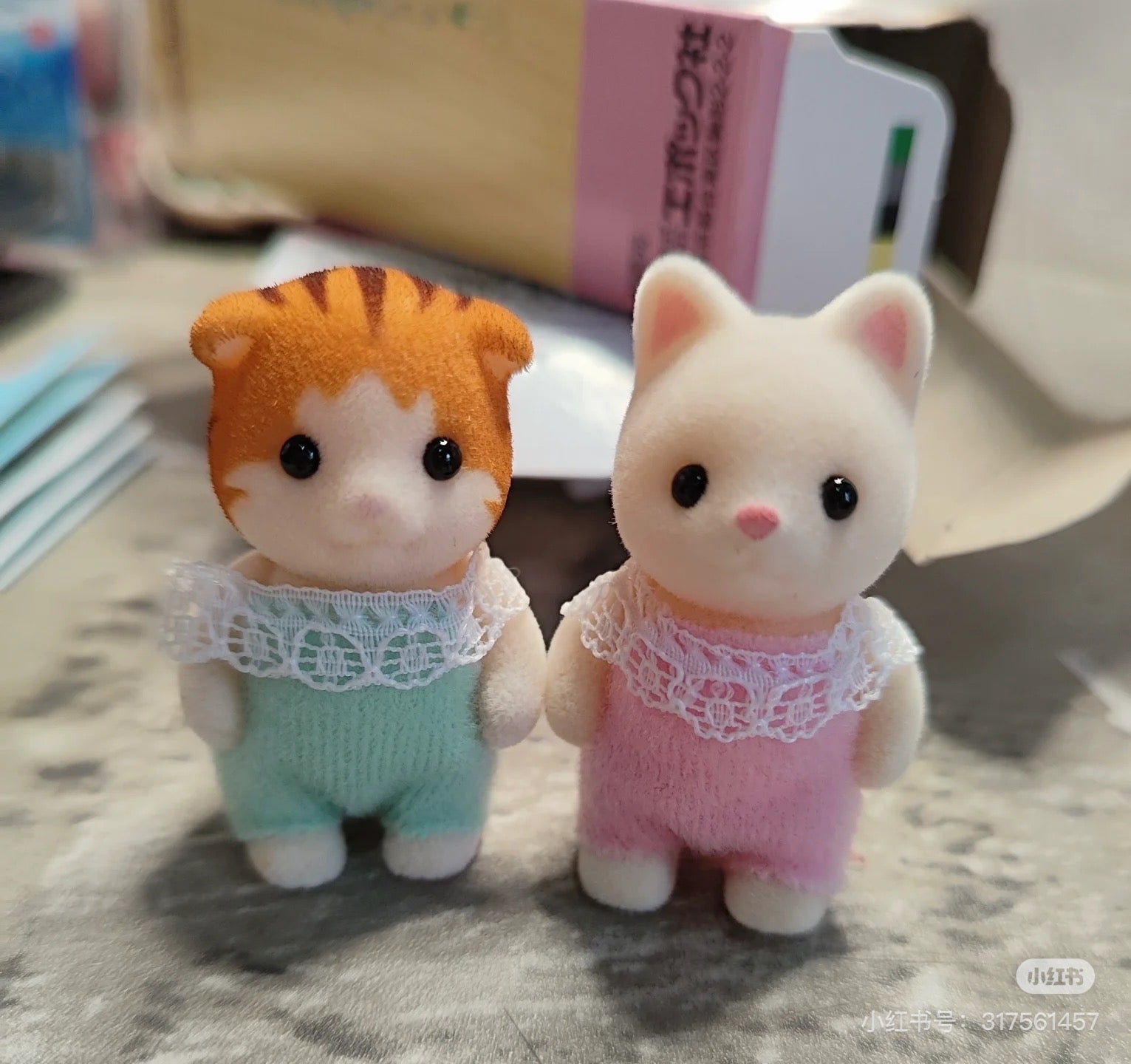 SylvanianFamilies森贝儿家族|Persian Cat Baby波斯猫宝宝植绒站宝/玩具/过家家