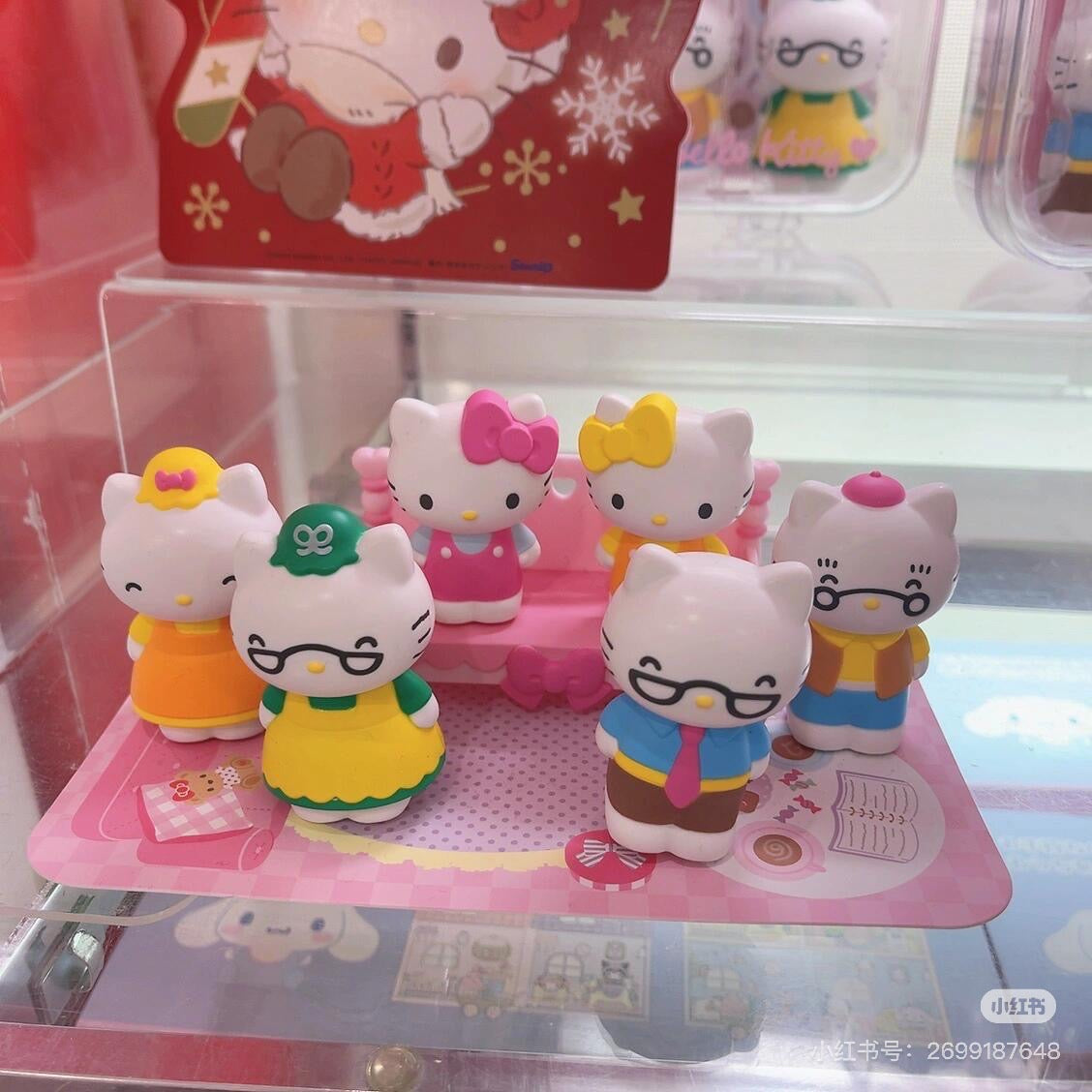 HelloKitty凯蒂猫|Sanrio Hello Kitty Doll Set Play Gift娃娃摆件手提箱礼盒套装/玩具/过家家|约 18.3 x 14.0 x 5.6cm