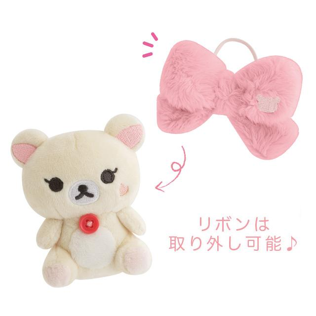 Rilakkuma|Makeup Rilakkuma Mirror & Ribbon Pink Tie Scene Plush Dolls/Plush Toy