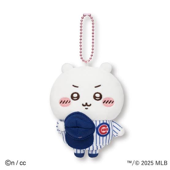 【limit 1】Chiikawa|Chiikawa X MLB Tokyo Series Dodgers Mascot Holder /Plush Keychain|H120×W93×D50mm approx.
