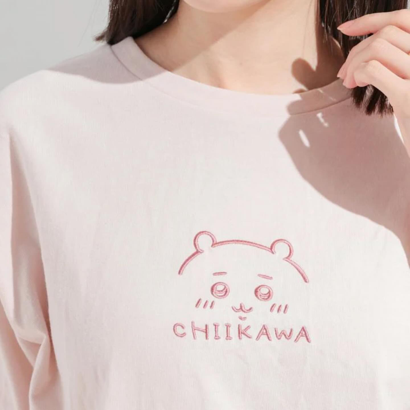 Chiikawa 吉伊卡哇|精致立体刺绣角色图案T恤/Tshirt