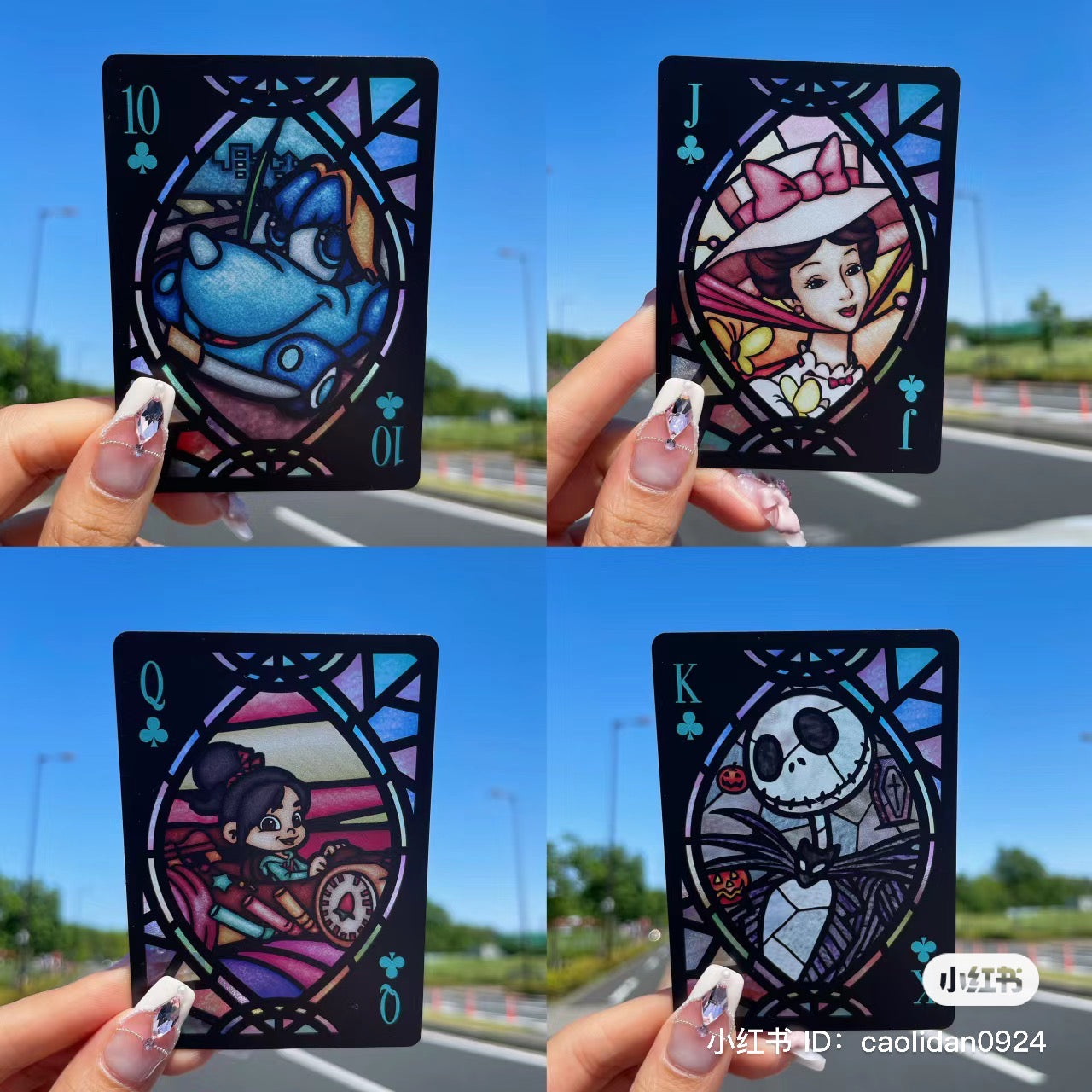 Disney|透光扑克牌/54张不同迪士尼人物