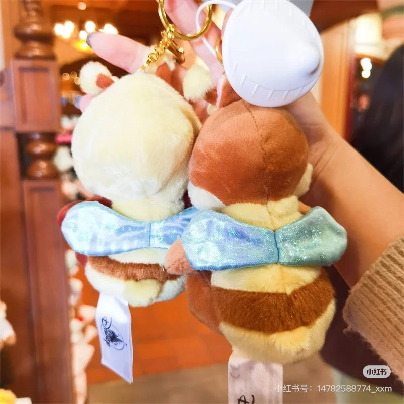 Disney迪士尼|蜜语花香系列蜜蜂Chip奇奇&Dale蒂蒂挂件一对