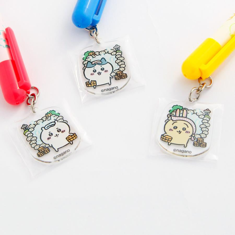 Chiikawa 吉伊卡哇|温泉限定乌萨奇角色挂坠圆珠笔