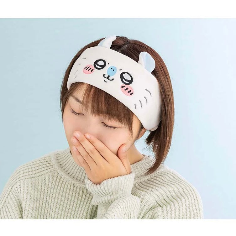 chiikawa|Become a hairband that can change可爱角色大脸毛绒发带|約80mm