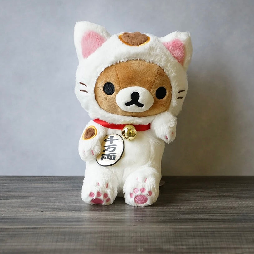 Rilakkuma轻松熊|茶房限定御守寓意千万两棕熊玩偶/公仔|約W150×200(mm)