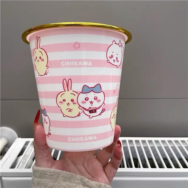 Chiikawa 吉伊卡哇|小型桌面垃圾桶/收纳桶|约直径130xH135mm