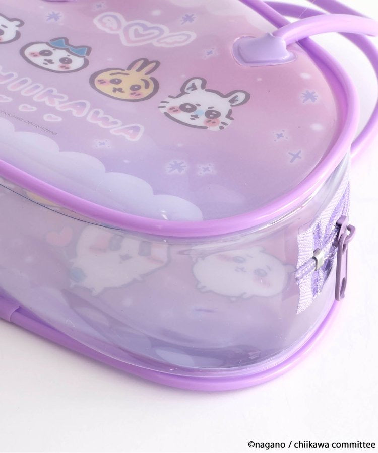 chiikawa吉伊卡哇|梳子镜子+PVC可爱图案手提收纳包套装/正反面都可爱|约H110×W160×D60mm