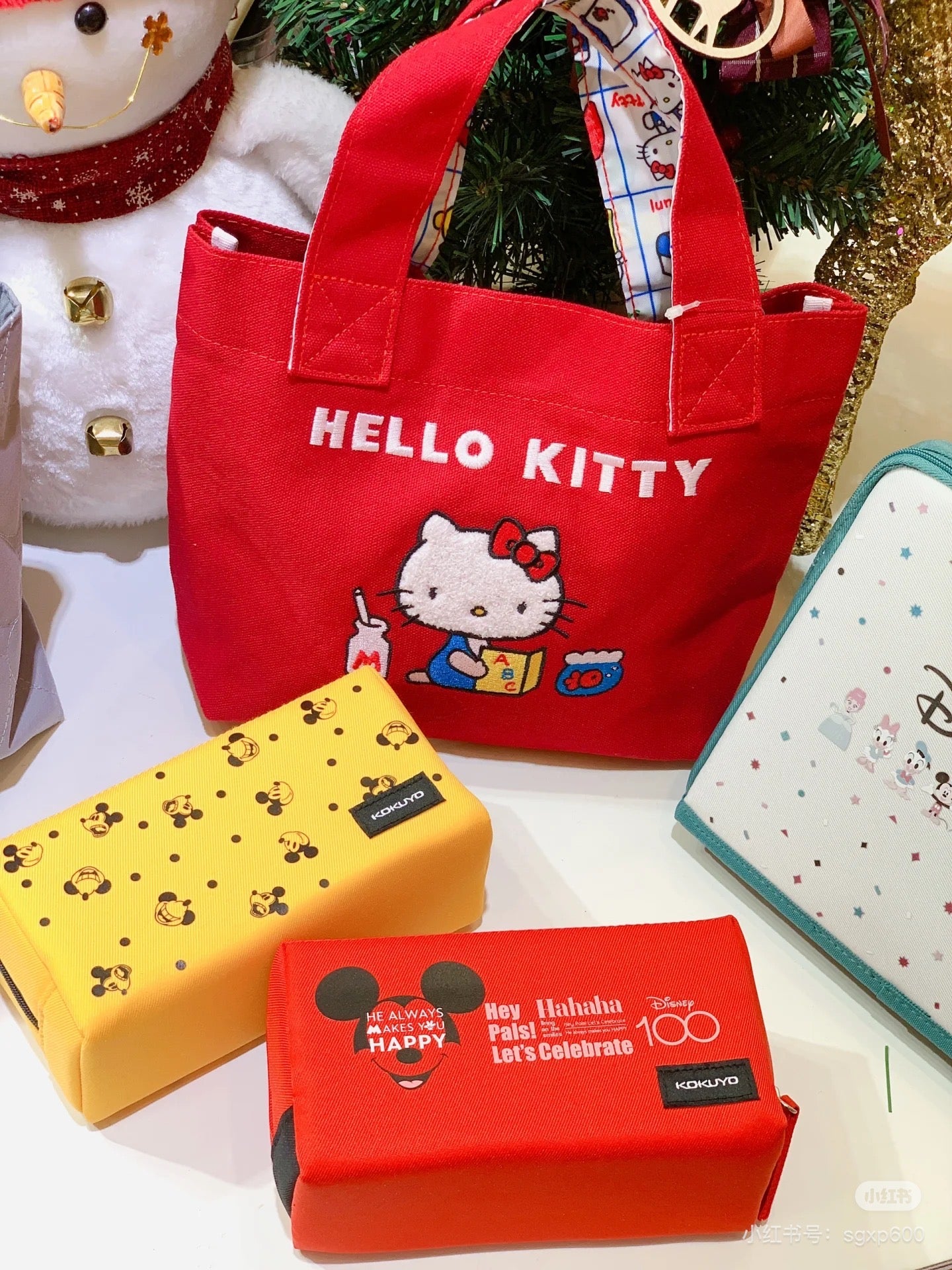 HelloKitty凯蒂猫|Sanrio Hello Kitty 50th Anniversary Classic Mini Tote Bag50周年限定迷你托特包/手提包|约H20 x W30 x D10cm