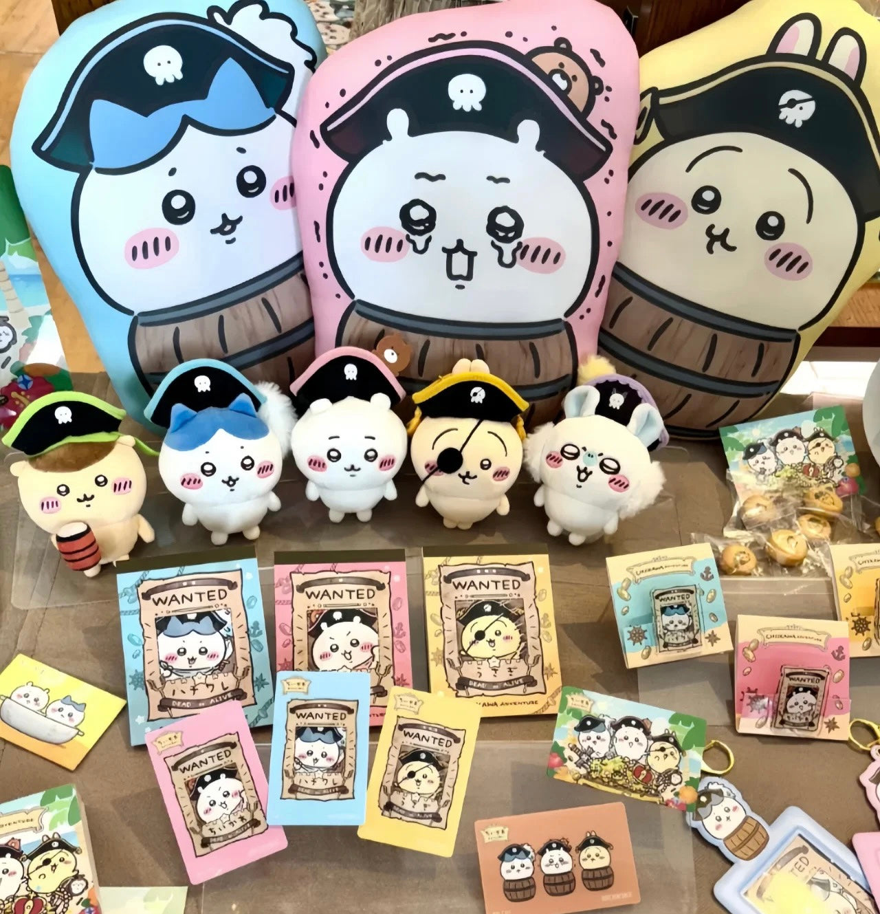 Chiikawa 吉伊卡哇|台场冒险王系列海盗双面图案抱枕