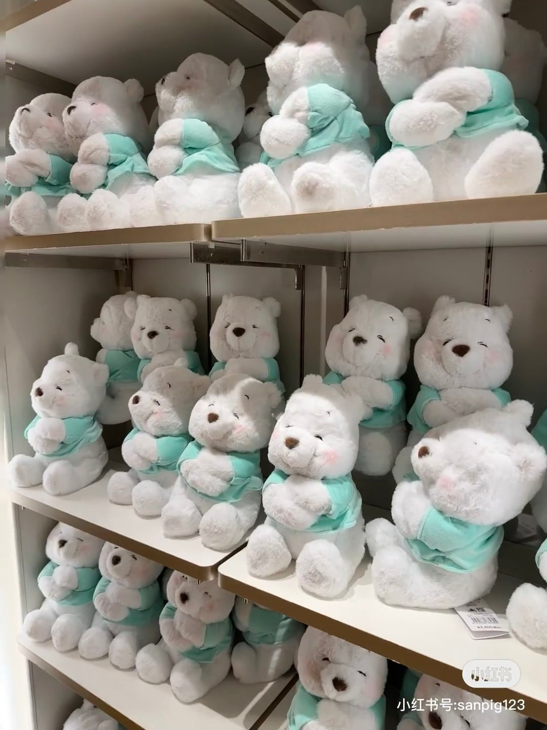 Disney迪士尼|限时换购价!44%off微醺笑脸Tiffany蓝噗噗公仔/玩偶|高さ約29×幅16×奥行き19(cm)