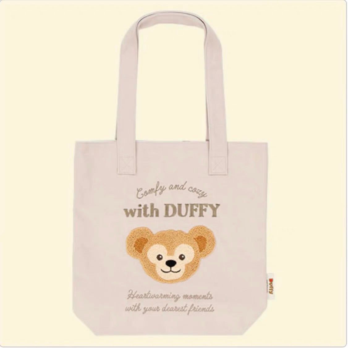 Disney迪士尼|东迪Duffy达菲刺绣托特包/单肩包/包里有可爱图案