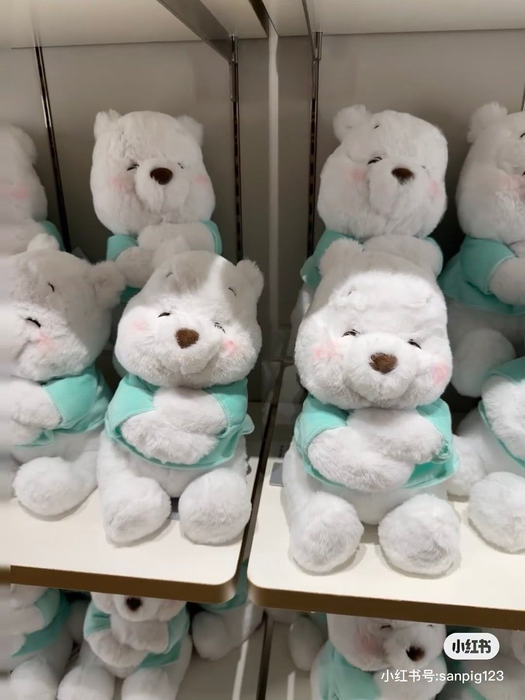 Disney迪士尼|限时换购价!44%off微醺笑脸Tiffany蓝噗噗公仔/玩偶|高さ約29×幅16×奥行き19(cm)