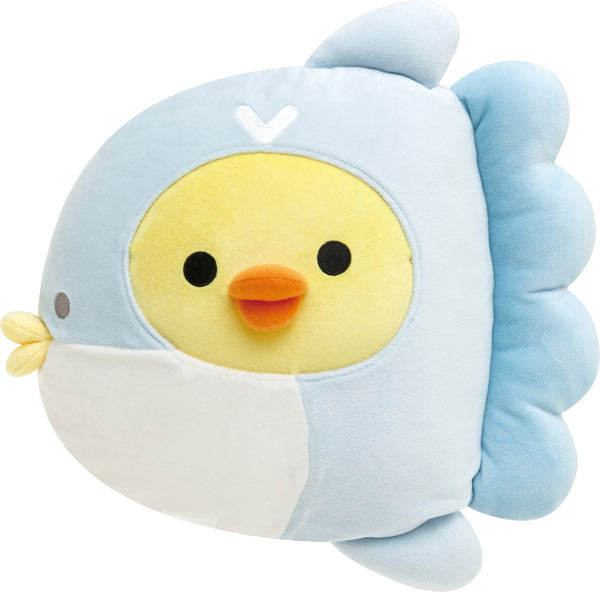 Rilakkuma轻松熊|海洋系列可爱抱抱玩偶/公仔|約330×330×120mm