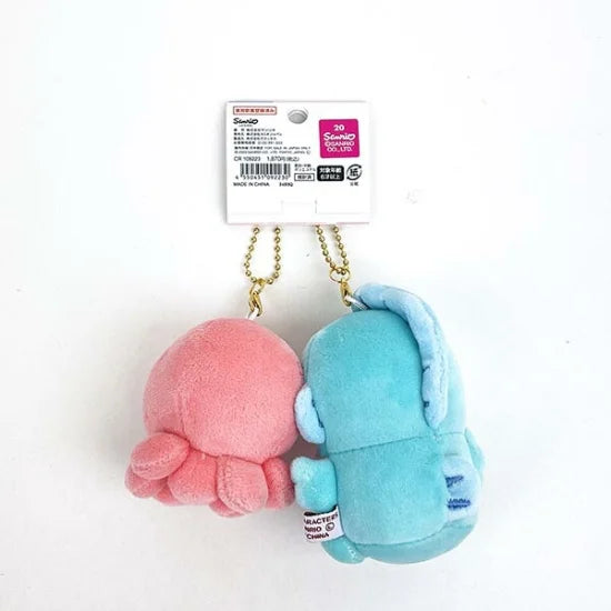 Sanrio| niko nui Cinnamoroll & Moca Plush Mascot Keychain|17cm×13cm×6cm approx.