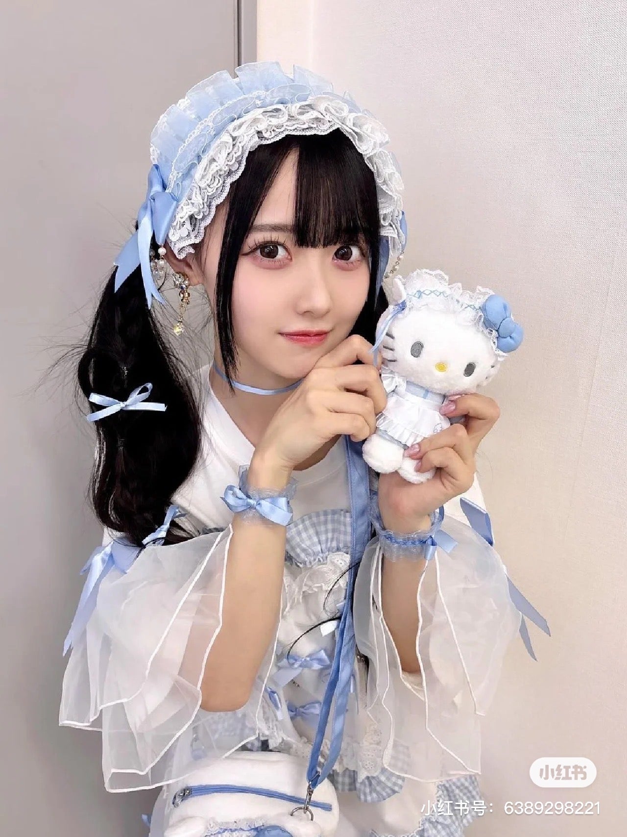 Sanrio|蓝色幻想水色天使系列挂件/包挂|約幅10.5×奥行8×高さ15cm