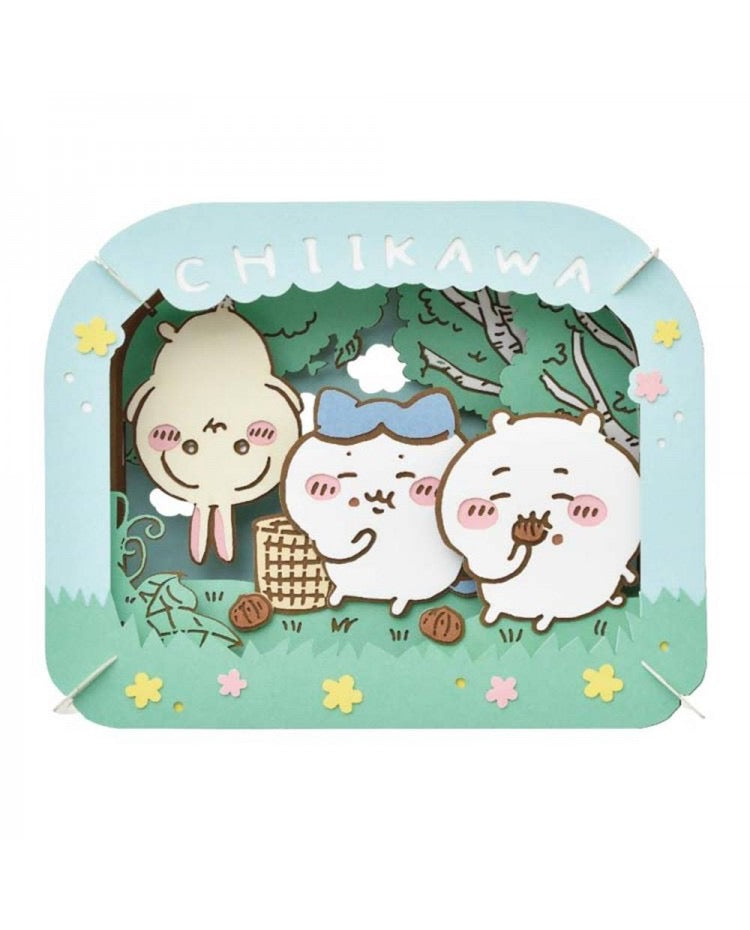 Chiikawa 吉伊卡哇|纸剧场手工拼装模型|约H80 x W100 x D42mm