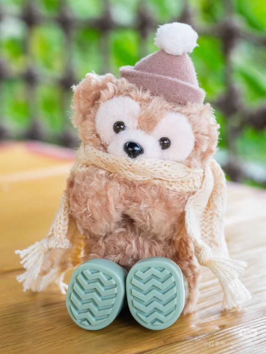 Disney迪士尼 |东迪2024冬日限定七宝坐姿围巾毛绒玩偶挂件/包挂