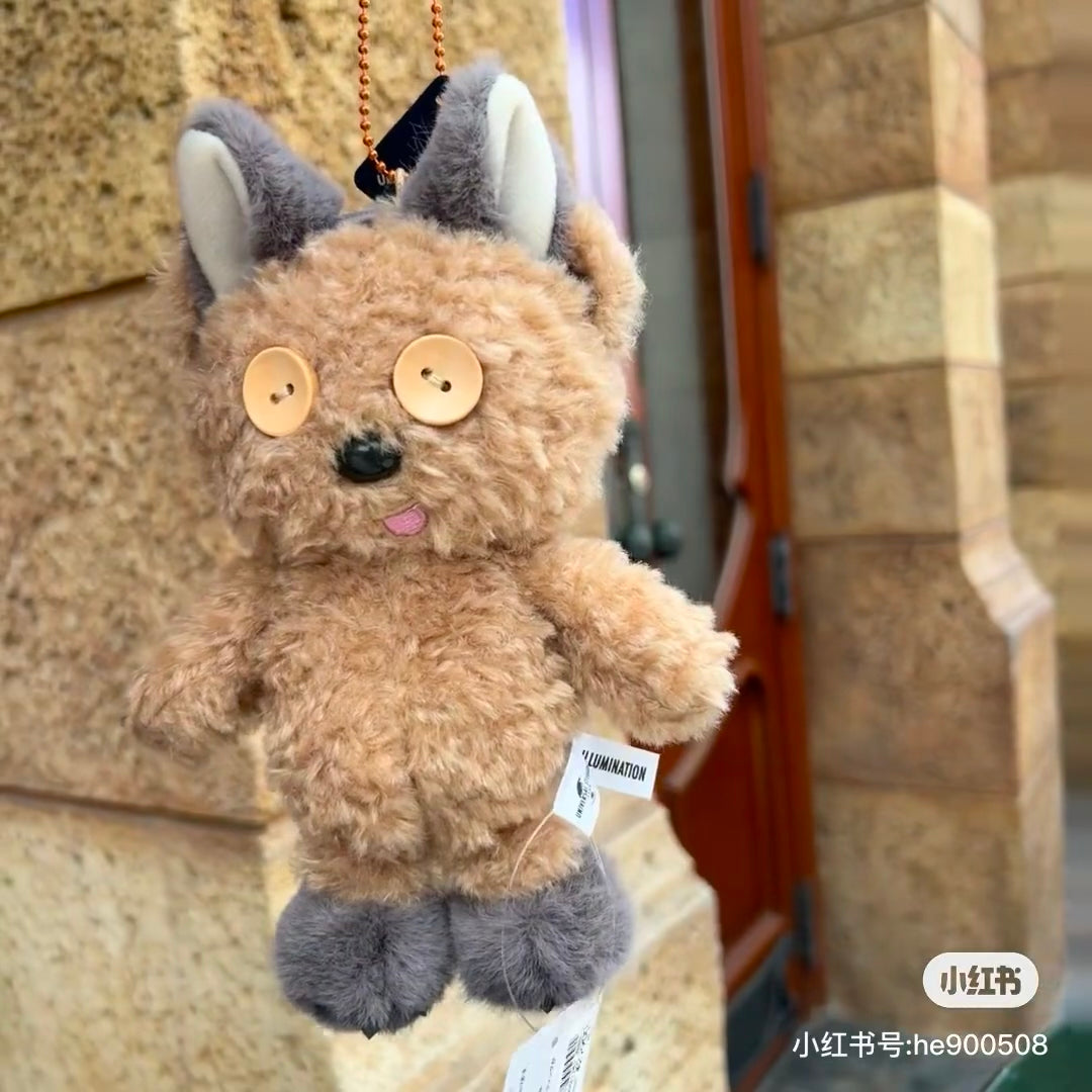 Tim熊| 超软毛茸茸小恶魔猫咪usj万圣节限定挂件/背后有毛茸茸长尾巴