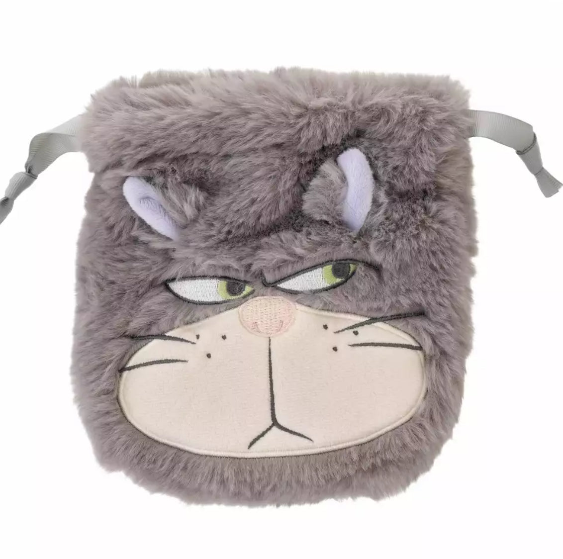 Disney|超好rua柔软拽拽路西法猫巾着/束口袋|縦約18×横17×厚み5(cm)