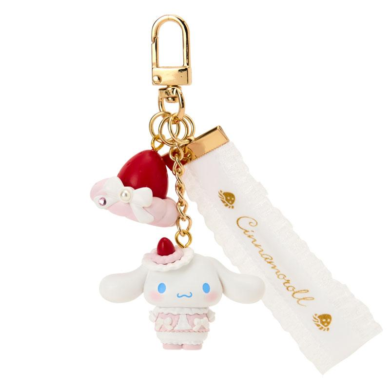 Sanrio|Strawberry Whipped Cake Mascot Keychain|2.7×2.8×3.5cm approx.