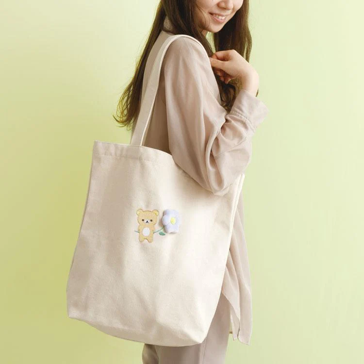 Rilakkuma|Flower Tote Bag |400×390×100mm aprrox.