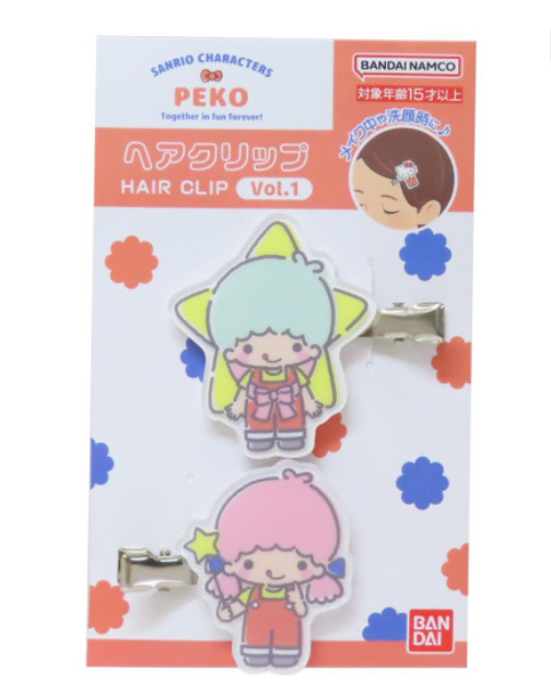 Sanrio|Peko Chan Acrylic Hair Clip|35×40×6mm approx.