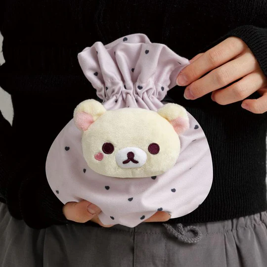 Rilakkuma|San-X Plush Drawstring Bag - Rilakkuma : Korilakkuma&