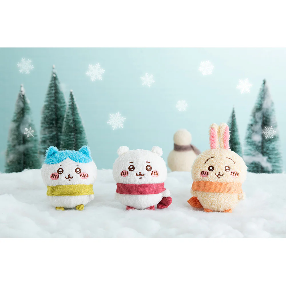 chiikawa|Warm and Cozy Scarf Mascot Holder /Plush Keychain|115×105×60mm approx.