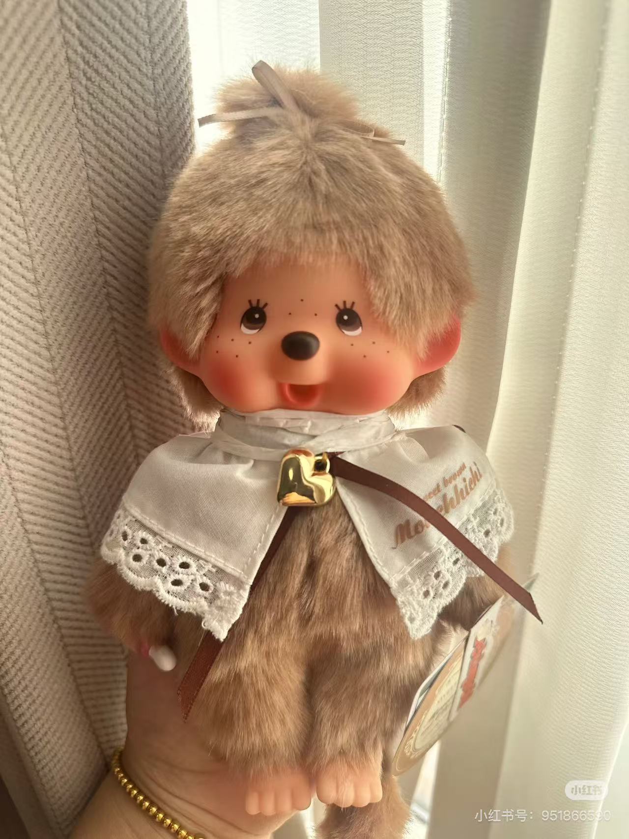 Monchhichi|Sekiguchi Sweet Brown Series Plush Dolls/Plush Toy|S/21.5cm x 13cm x 7.5cm approx.